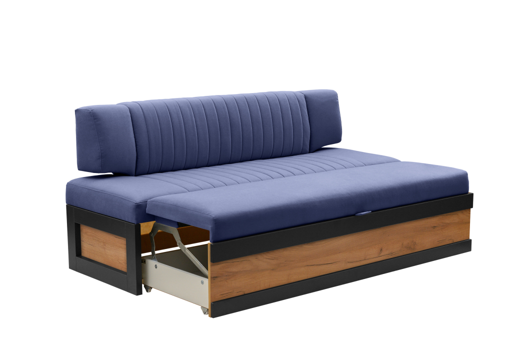 Диваны прямые кухонные, Прямой кухонный диван Парус 188 Дуб крафт золотой