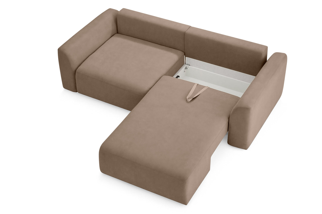 Диваны угловые в гостиную, Диван угловой Спейс, Велюр