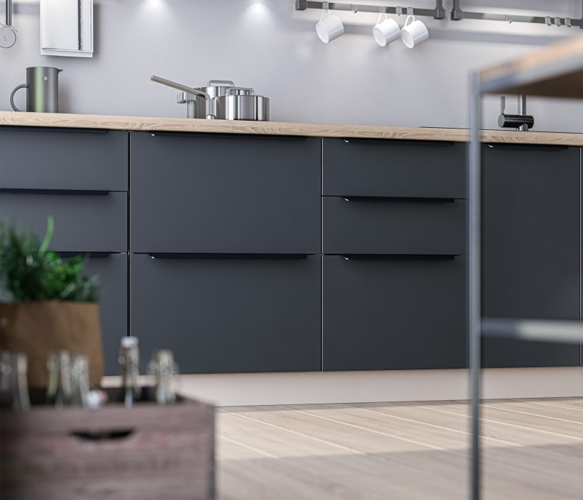 Кухни, Кухонный гарнитур ЛОФТ Регина Песочный/Диамант серый, Дуб дикий 2,4 м