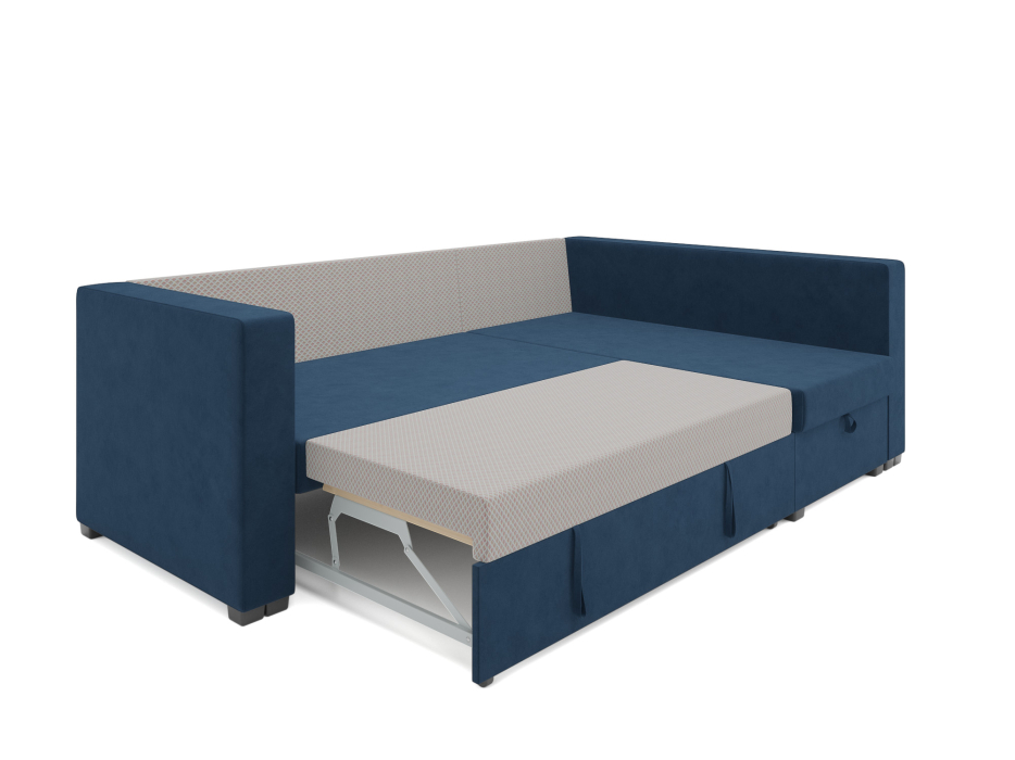 Диваны угловые в гостиную, Угловой диван Монако, велюр Luna