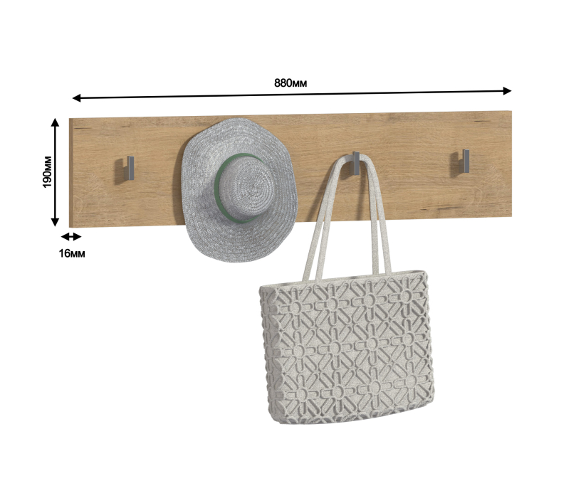 Настенные, Вешалка настенная Мелисса СБ-2893