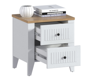 Тумба Монтана СБ-3548 Белый Альпийский,Дуб Гамильтон/МДФ Дуб Белый