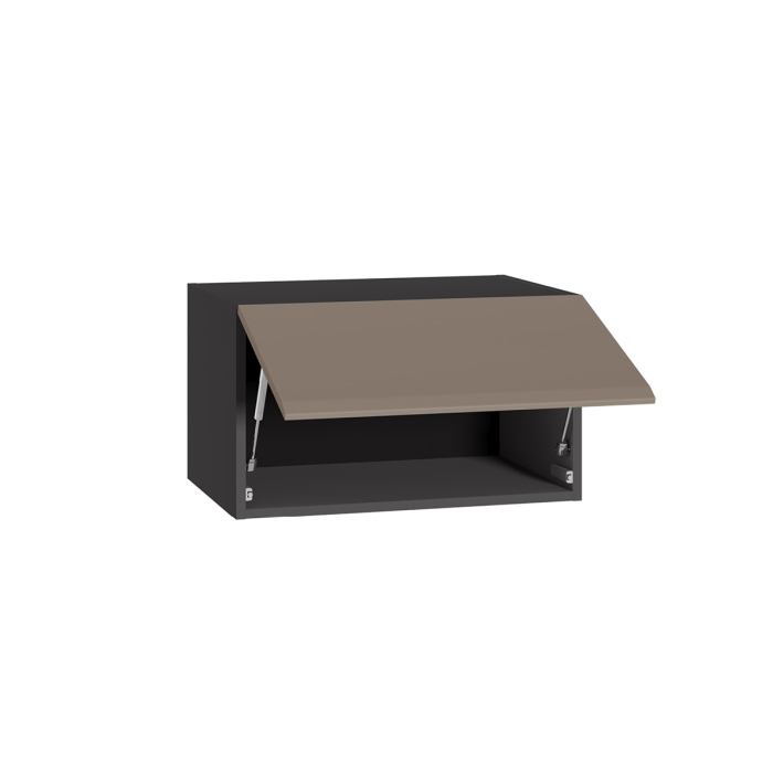 Распашные шкафы, Шкаф навесной Сидней 16.314.05, антрацит, веллюто капучино