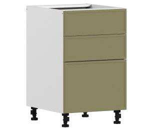 Квадро стол 3 ящ 50х82 см