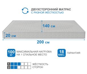 Столлайн / Матрас Сити-Кампильо 1400х2000