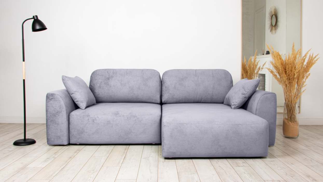 Диваны угловые в гостиную, Диван угловой Trump mini, велюр