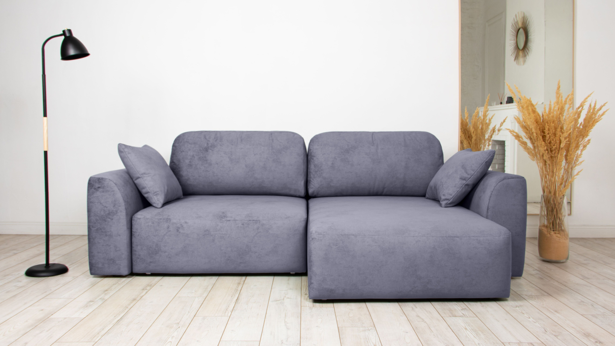 Диваны угловые в гостиную, Диван угловой Trump mini, велюр