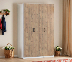 Шкаф трехдверный Макс 1500 мм, вариант №4 (ЛДСП)