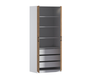 Шкаф двухдверный Макс 1000 мм, вариант №5 (ЛДСП)