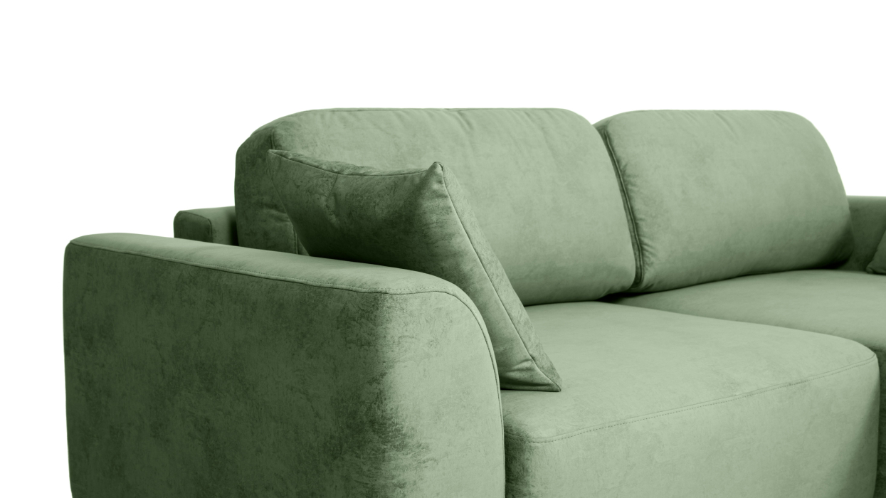 Диваны угловые в гостиную, Диван угловой Trump mini, велюр