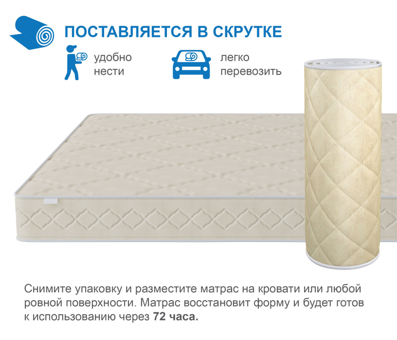 900 x 2000, Матрас Классик-Орландо в скрутке 900х2000