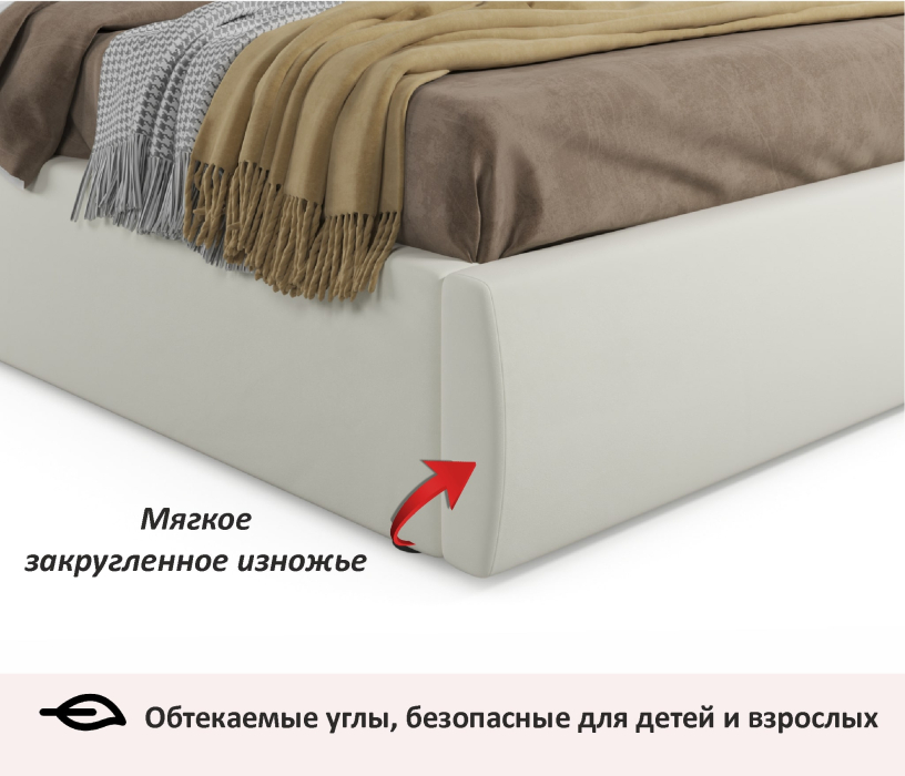 Мягкая кровать, Мягкая кровать Selesta 1600 с подъемным механизмом