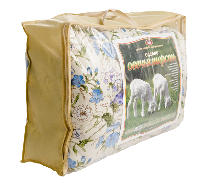 Одеяла, Одеяло из овечьей шерсти 2см 172x205 см