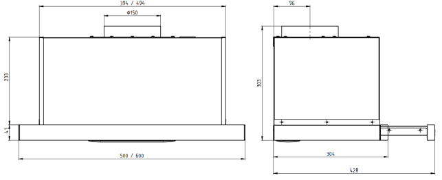 Кухонная вытяжка ELIKOR Slide Glass 60П-1000