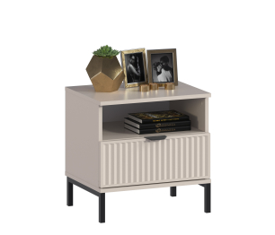 Тумба прикроватная Турин СБ-3575 Кашемир серый/МДФ Кашемир