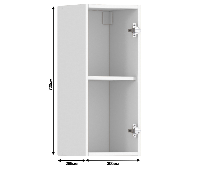 Корпус, Регина корпус для шкафа навесного 1 дв 30х72 см