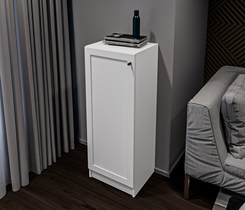 Стеллажи, Стеллаж Твин СБ-3379 Белый