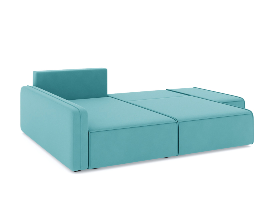 Диваны угловые в гостиную, Диван-кровать угловой Портленд еврокнижка НПБ, велюр