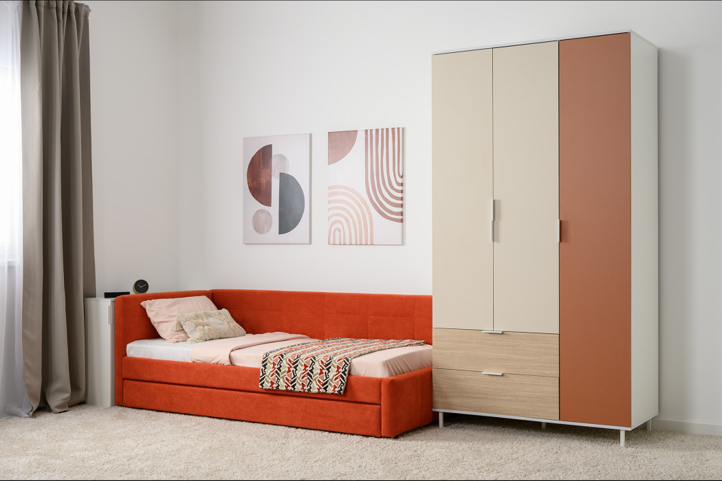 Кровати одноярусные, Кровать одинарная Марвэл, терра