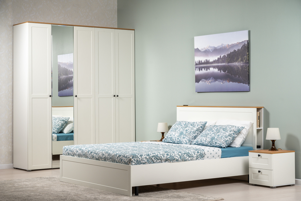 Для одежды, Шкаф для одежды Остин 13.336.03, белая шагрень, дуб золотой крафт