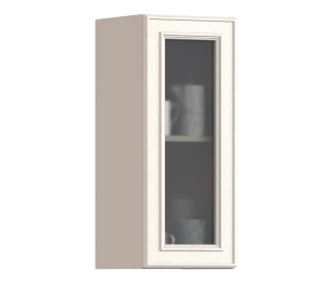 Классика шкаф навесной со стеклом 1 дв 30х72 см