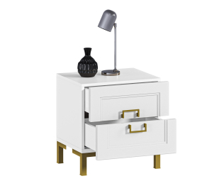 Тумба Ассоль СБ-3436 Белый/МДФ Белый