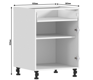 Регина корпус для стола 1 ящ 1 дв 60х82 см