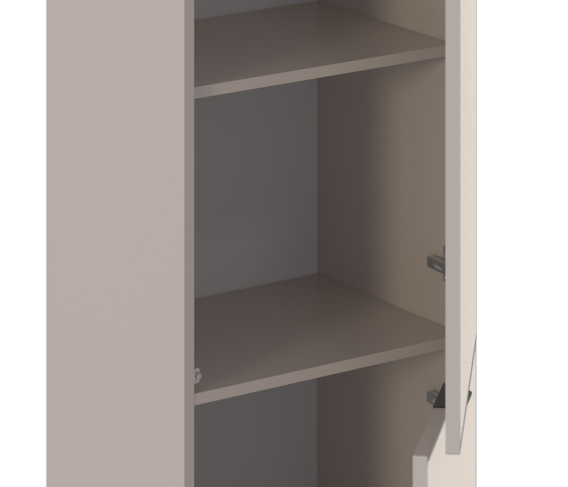 Стенки для гостиной, Набор для гостиной с двумя витринами Турин Кашемир серый/МДФ Кашемир