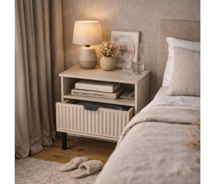 Тумба прикроватная Турин СБ-3575 Кашемир серый/МДФ Кашемир